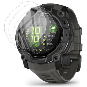 �y���������zFor �K�[�~��(GARMIN) Instinct 3 DualPower/AMOLED 50mm�T�C�Y ��p �t�B���� (3��)�yYCJDP�z���Ɏq�f�ލ̗p 9H�����̍d�x �����ߗ� �����z�� �������� �C�A�h�~ �w��h�~ ��U�h�~���� �K�[�~