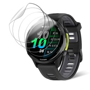 �y���������z�y4���Z�b�g�z�K�[�~��(GARMIN) Forerunner 970 / Forerunner 570 47mm �p �t�B���� �t���ی�t�B���� KONXISA TPU�f�� �_�炩�� 3D�S�ʕی� �C�菝�h�~ �����ߗ� �C�A�[�� �w��h�~ ��U�h�~ ��