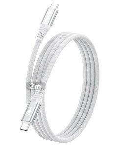 �y���������zTOMSING USB C �P�[�u�� PD240W/5A �^�C�vc �P�[�u�� �}���[�d type-c for iPhone 15/16/Matebook/iPad/Xperia/iPad/MacBook Pro/Galaxy S25/���̑� Android ���@��Ή� �f���h�~ �f���o�͕s�� �F�F�z���C�g�A�T