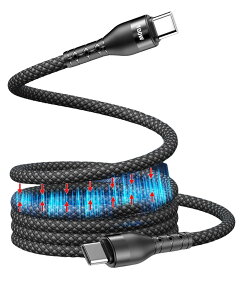 �y���������zTOMSING USB C�P�[�u�� ���C�t�� ���Ύ������[ �X�p�C�����P�[�u�� �}�O�l�b�g�z�� ���Ȋ������ c�P�[�u��100W �}���[�d �`��L�� 480Mpbs�f�[�^�]�� Type C �[�d�P�[�u�� for iPhone15/MacBo