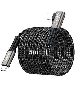 �y���������zTOMSING USB Type C �P�[�u�� L�� PD�Ή� 240W/5A ���}���[�d USB3.2 Gen2 20Gbps �����f�[�^ for iPhone 15/16/Matebook/iPad/Xperia/iPad/MacBook Pro/Galaxy S24/���̑� Android �� USB-C�@��Ή� �F�F�S�D�F�A�T�C�Y