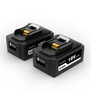 �y���������zDIGIFORCE �}�L�^ 18V/10.8V/14.4V/40V �o�b�e���[ �݊� BL1860B/BL1830B/BL1030B/BL1460B 10.0h/6.0Ah/3.0Ah ���{���[�J�[ ��e�� �|���@ �d���H��p �F�F�u���b�N�A�T�C�Y�F�y2�Z�b�g�z