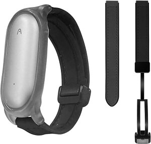 �y���������z[LAZIRO] PLAUD NotePin AI/NotePin S AI �{�C�X���R�[�_�[ �p ���X�g�o���h �v���E�h�m�[�g�s���p�A�N�Z�T���[ �����o���h ���U�[ + �V���R���� �}�O�l�b�g���o�b�N�� �T�C�Y���߉� �F�F