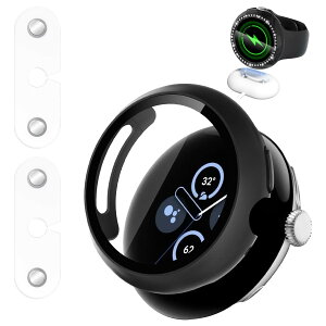 �y���������zFor Google Pixel Watch 4 45mm ��̌^�J�o�[ �ی�t�B���� �F�F�u���b�N�A�T�C�Y�FGoogle Pixel Watch 4 41mm