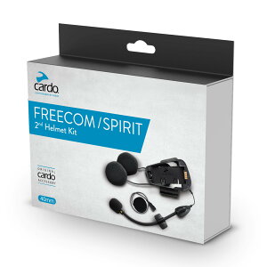 �y���������zCardo �J���h FREECOM/SPIRIT �Z�J���h�w�����b�g�L�b�g HD�X�s�[�J�[ ACC00008 �F�F�u���b�N�A�T�C�Y�FOne Size