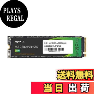 �y���������zApacer �A�y�C�T�[ M.2 SSD �F�F�u���b�N�A�T�C�Y�F512GB