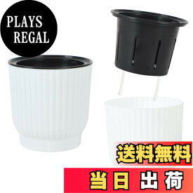 【送料無料】All Bright 給水プランター 色：ホワイト、サイズ：Lサイズ