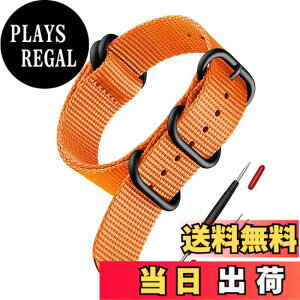 �y���������z[SQHYWJ] NATO ���v�o���h �i�C���� �ւ��x���g 18mm 20mm 22mm 24mm �r���v �o���h �F�F�u���b�N�o�b�N�� �I�����W�A�T�C�Y�F18mm
