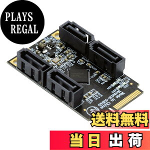 �y���������zNFHK SATA �f�X�N�g�b�v �A�_�v�^�[ �R���o�[�^�[ SSD �J�[�h JMB582 2280 �F�F�u���b�N Mini-PCIE - 4 SATA