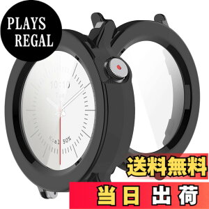 �y���������zBUITFOU For CMF Watch 3 Pro �J�o�[ CMF by Nothing Watch 3 Pro �P�[�X�Ή� �����^ PC+�K���X�f�� ��̌^ �S�ʕی� �����ȒP �ϏՌ� �����ߗ� �w��h�~ ���h�~�i�u���b�N�j �F�F�u���b�N