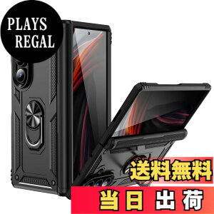 �y���������zEDu �M�����N�V�[�[�b�g�t�H�[���h7�P�[�X Galaxy Z Fold7 �P�[�X �����O�t�� �X�^���h�@�\ �q���W�ی� �ϏՌ� ���� ���h�~ �����Y�ی� �����h�~ �u���b�N �F�F2-fold7�u���b�N