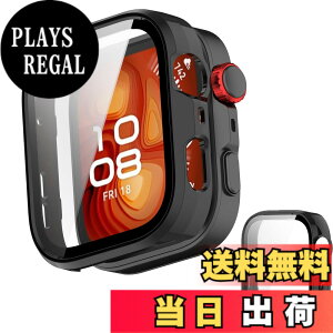 �y���������zINIAYOH For HUAWEI WATCH FIT 4 Pro �J�o�[ �t�@�[�E�F WATCH FIT 4 Pro �ی�P�[�X �����K���X�t�B����+���ϏՌ�PC�t���[�� ���˒ጸ �w��h�~ �y�ʃX�����݌v (�u���b�N) �F�F�u���b�N