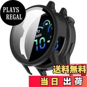 �y���������zINIAYOH For Garmin vivoactive 6 �J�o�[ �K�[�~�� vivoactive 6 �ی�P�[�X �����K���X�t�B����+���ϏՌ�PC�t���[�� ���˒ጸ �w��h�~ �y�ʃX�����݌v (�u���b�N) �F�F�u���b�N