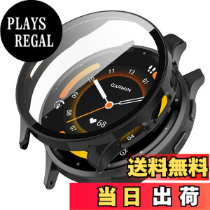 �y���������zKANOYO �Ή�GARMIN Venu 3 �P�[�X �����^ PC+�����K���X ��̌^ �����ȒP �ϏՌ� �S�ʕی� �K�[�~�� Venu 3 �J�o�[ ���h�~ �����ߗ� �w��h�~ venu 3 �p �J�o�[�i�u���b�N�j �F�F�u���b�N