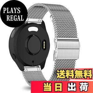 �y���������z[KeeFos] 20mm �o���h Garmin(�K�[�~��) Forerunner 570 42mm/165/245/645/Approach S50/S44/S42/Vivoactive 6/Vivoactive 5/Venu Sq 2/Sq/Venu 2 Plus �Ή� �����o���h ���� �ւ��x���g �X�e�����X�� �X�g���b�v �j��