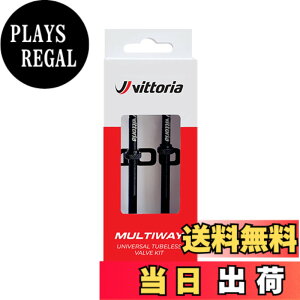 �y���������z�r�b�g���A(Vittoria) �}���`�E�F�C �`���[�u���X�o���u[Multiway Tubeless Valve] 2�{�� �F�F�u���b�N�A�T�C�Y�F100mm