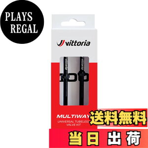 �y���������z�r�b�g���A(Vittoria) �}���`�E�F�C �`���[�u���X�o���u[Multiway Tubeless Valve] 2�{�� �F�F�u���b�N�A�T�C�Y�F60mm