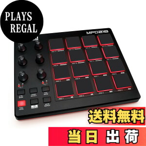 �y���������zAkai Professional USB MIDI�R���g���[���[ 16�p�b�h 4�t�F�[�_�[ �����\�t�g�t�� �T�C�Y�F16��MPC�h�����p�b�h