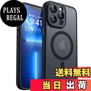 �y���������zCANSHN iPhone �p �P�[�X Magsafe�Ή� �J�������ӕی� ���C�����X�[�d �ϏՌ� �G�A�K�[�h�R�[�i�[ �����h�~ �w��h�~ �F�F�u���b�N�A�T�C�Y�FiPhone 13 Pro Max �p (6.7 �C���`)