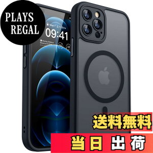 �y���������zCANSHN iPhone �p �P�[�X Magsafe�Ή� �J�������ӕی� ���C�����X�[�d �ϏՌ� �G�A�K�[�h�R�[�i�[ �����h�~ �w��h�~ �F�F�u���b�N�A�T�C�Y�FiPhone 12 Pro �p (6.1 �C���`)
