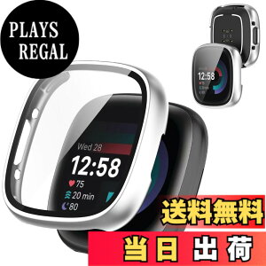�y���������zAIYYXX For Fitbit sense2 /Fitbit versa4 �J�o�[ 3D���p�G�b�W �����^ PC+�K���X�f�� ��̌^ Fitbit sense2 /Fitbit versa4 �P�[�X �Ή� �����[�d�\ �[�d�⏕��t�� �����ߗ� �L�Y�h�~ �w��h�~ �� 