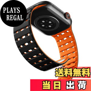 �y���������z[Bandletic] �A�b�v���E�H�b�`�p�� �o���h �}�O�l�b�g - �� ����Ȃ� �X�|�[�c�o���h�ʋC�� �h�� �y�� 2�F�f�U�C�� �����o���h �F�F�u���b�N�I�����W�A�T�C�Y�F44/45/46/49/42mm(Series3)