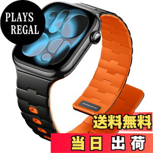 �y���������z[Bandletic] �A�b�v���E�H�b�`�p �o���h - N54���΃o���h �}�O�l�b�g���V���R�� �j�����p �X�|�[�c�p �y�� Series11/10/9/Ultra3/SE3/8/7/6/5/4/3/1�p �F�F�u���b�N/�I�����W�A�T�C�Y�F38/40/41/42m