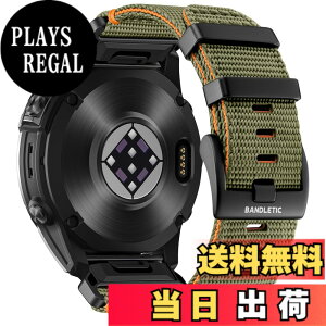 �y���������z[Bandletic] �K�[�~�� �x���g-22mm 26mm�����p ���ϋv�i�C���� �y�� �ʋC�� �X�|�[�c �o���h Garmin Fenix 8/8 Pro/7/7 Pro/Instinct 2X/3/Forerunner 965/955/945/Approach S62/S60/Instinct 3E/2/Quatix/Epix/ �F�F�A�[