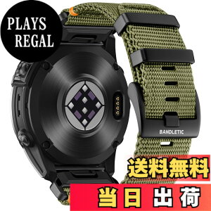 �y���������z[Bandletic] �K�[�~�� �x���g-22mm 26mm�����p ���ϋv�i�C���� �y�� �ʋC�� �X�|�[�c �o���h Garmin Fenix 8/8 Pro/7/7 Pro/Instinct 2X/3/Forerunner 965/955/945/Approach S62/S60/Instinct 3E/2/Quatix/Epix/Descent/E �F