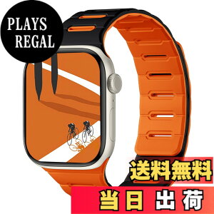 �y���������z[Bandletic]�A�b�v���E�H�b�`�p �o���h �}�O�l�b�g - Apple Watch�Ή��o���h �V���R�� ���ʒ��p �h�� 49mm/46mm/45mm/44mm/42mm Series Ultra/Ultra2/Ultra3/11/10/9/8/7/6/SE/5�Ή� �y�� �_�炩 �F�F�u���b