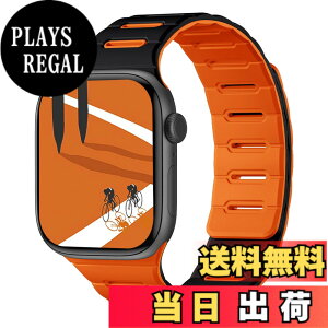 �y���������z[Bandletic]�A�b�v���E�H�b�`�p �o���h �}�O�l�b�g - Apple Watch�Ή��o���h �V���R�� ���ʒ��p �h�� 49mm/46mm/45mm/44mm/42mm Series Ultra/Ultra2/Ultra3/11/10/9/8/7/6/SE/5�Ή� �y�� �_�炩 �F�F�u���b