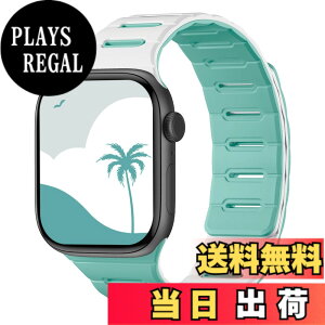 �y���������z[Bandletic]�A�b�v���E�H�b�`�p �o���h �}�O�l�b�g - Apple Watch�Ή��o���h �V���R�� ���ʒ��p �h�� 49mm/46mm/45mm/44mm/42mm Series Ultra/Ultra2/Ultra3/11/10/9/8/7/6/SE/5�Ή� �y�� �_�炩 �F�F��/�~��