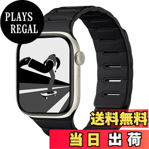 �y���������z[Bandletic]�A�b�v���E�H�b�`�p �o���h �}�O�l�b�g - Apple Watch�Ή��o���h �V���R�� ���ʒ��p �h�� 49mm/46mm/45mm/44mm/42mm Series Ultra/Ultra2/Ultra3/11/10/9/8/7/6/SE/5�Ή� �y�� �_�炩�� �ȒP�� �F