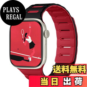 �y���������z[Bandletic]�A�b�v���E�H�b�`�p �o���h �}�O�l�b�g - Apple Watch�Ή��o���h �V���R�� ���ʒ��p �h�� 49mm/46mm/45mm/44mm/42mm Series Ultra/Ultra2/Ultra3/11/10/9/8/7/6/SE/5�Ή� �y�� �_�炩�� �F�F�u��