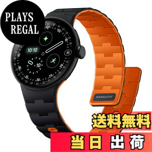 �y���������z[Bandletic] 2025 �V�^ Google Pixel Watch �o���h - Pixel Watch 1�E2�E3�E4�i41mm�j �Ή� N54���΃o���h �}�O�l�b�g���V���R�� �j�����p �X�|�[�c�p �y�� �F�F�u���b�N/�I�����W