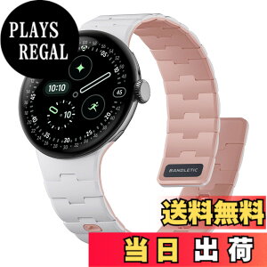 �y���������z[Bandletic] 2025 �V�^ Google Pixel Watch �o���h - Pixel Watch 1�E2�E3�E4�i41mm�j �Ή� N54���΃o���h �}�O�l�b�g���V���R�� �j�����p �X�|�[�c�p �y�� �F�F�z���C�g/�s���N