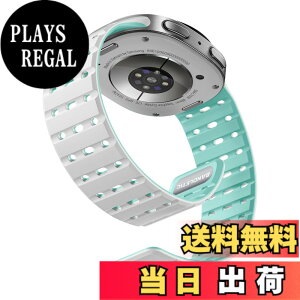 �y���������z[Bandletic] Galaxy watch 8 �o���h - �}�O�l�b�g�� �V���R���o���h Watch 8 44mm 40mm/ Watch 8 Classic 46mm �ɑΉ� N52���� �ʋC�� �ϊ� �h�� �y�� �j�����p �����p�o���h �F�F�z���C�g/�u���[