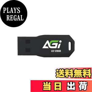 �y���������zAGI USB������ USB3.2 USB Type-A �ő�ǂݎ�葬�x 120MB/s ���^�� �O�t�������� �g�ѕ֗� UP138 �F�F�u���b�N�A�T�C�Y�F128GB