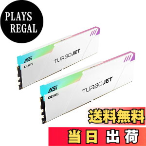 �y���������zAGI UD858 DDR5 6000MHz 32GB(16GBx2��) �f�X�N�g�b�vPC�p ������ TURBOJET RGB�V���[�Y ���q�[�g�V���N�t�� CL30 AGI6APD16UD858 �F�F�z���C�g