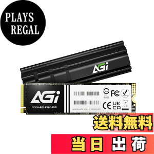 �y���������zAGI AI858 2TB SSD Gen5x4 ������ �ő�ǂݎ��F14000MB/s DRAM�L���b�V������ NVMe2.0 M.2 Type 2280 PCIe ����SSD 6nm�v���Z�X �u�����h�q�[�g�V���N�݌v 3D NAND �����d�� ���ϋv
