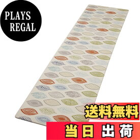 【送料無料】Ashmore キッチンマット 拭ける台所マ ット ずれない PVC 撥水 おしゃれ 滑り止め 抗菌 防炎 厚さ10mm お手入れ簡単 色：カラーリーフ、サイズ：約60cm*240cm