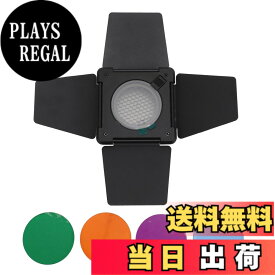 【送料無料】バーンドア バーンドア ハニカムグリッドと 4 カラージェルフィルター付き バーンドア & ハニカムグリッド スタジオ写真照明用
