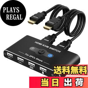 �y���������zKVM�X�C�b�` HDMI 2����1�o�� �p�\�R��2�䃂�j�^�[1��؂�ւ� 1��̃v�����^�[��2��̃p�\�R���Ŏg�p �L�[�{�[�h/�}�E�X/�v�����^�[/���̃f�o�C�X�Ή� USB�X�C�b�`