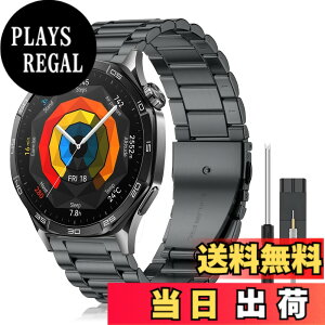 �y���������zCeiLarv 22mm �����o���h Huawei Watch GT Runner 2/ GT 6 Pro/GT 6/ GT5 Pro/ GT5 46mm/ Ultimate 2 �p �X�e�����X�� �X�}�[�g�E�H�b�` �x���g 22mm �����x���g �h�K �ϋv�� ���߉\ Amazfit Active Max/Bip 6/5/5 