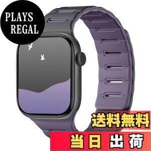 �y���������z[Bandletic]�A�b�v���E�H�b�`�p �o���h �}�O�l�b�g - Apple Watch�Ή��o���h �V���R�� ���ʒ��p �h�� 49mm/46mm/45mm/44mm/42mm Series Ultra/Ultra2/Ultra3/11/10/9/8/7/6/SE/5�Ή� �y�� �_�炩�� �F�F�O��
