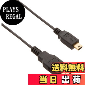 �y���������ziBUFFALO USB2.0�P�[�u�� (A to miniB) �X�����^�C�v �F�F�u���b�N�A�T�C�Y�F1.5m