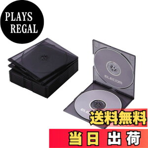 �y���������z�G���R�� DVD CD�P�[�X �v���P�[�X �X���� 1�����[ 10���p�b�N �A�\�[�g CCD-JSCS10ASO �F�F�N���A�u���b�N�A�T�C�Y�F2�����[x10���p�b�N