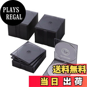 �y���������z�G���R�� DVD CD�P�[�X �v���P�[�X �X���� 1�����[ 10���p�b�N �A�\�[�g CCD-JSCS10ASO �F�F�N���A�u���b�N�A�T�C�Y�F2�����[x50���p�b�N