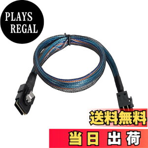�y���������zCablecc ���� Mini SAS SFF-8087 ���� Mini SAS �����x HD SFF-8643 �f�[�^ �T�[�o�[ �n�[�h�f�B�X�N RAID �P�[�u�� 50cm �T�C�Y�F50cm