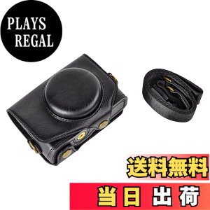 �y���������zkinokoo Canon PowerShot SX720 HS / SX730 / SX740 �p�J�����P�[�X PU���U�[ �S�ʕی�^ �O�r���t�� �V�����_�[�X�g���b�v�t�� �W���N���X�t�� �F�F�u���b�NA